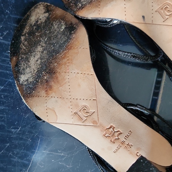 Roberto Capucci size 7.5 patent leather sandals Made in Italy - Picture 5 of 5